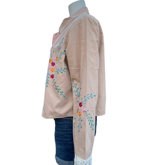 Alex Kin Floral Embroidered Boho Jacket Size XL0 - Picture 2 of 6
